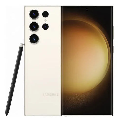 Samsung Galaxy S23 Ultra 5G de 256GB CREMA Reacondicionado Grado A.